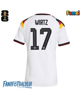 Germania Florian Wirtz #17 Echipament de Fotbal Replică Mondial 2026 Femei Acasa